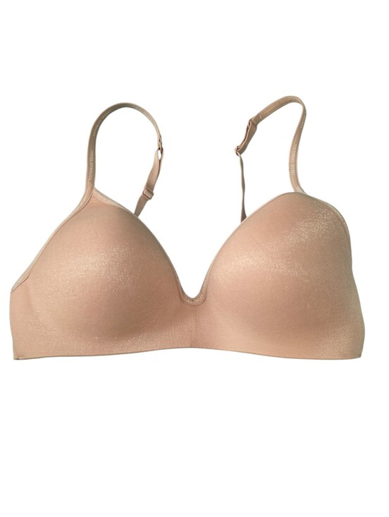 Victoria's Secret Other - Victoria's Secret Beige/Light Pink Tshirt Lighly Lined Wireless Bra Size 34C